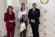 II miejsce: mgr inż. Anna Szewczyk Tytuł pracy: Projekt hali o konstrukcji stalowej z uwzględnieniem warunków pożarowych Opiekun: dr inż. Andrzej Wojnar; Katedra Konstrukcji Budowlanych