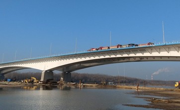 Próbne obciążenia mostów na Południowej Obwodnicy Warszawy