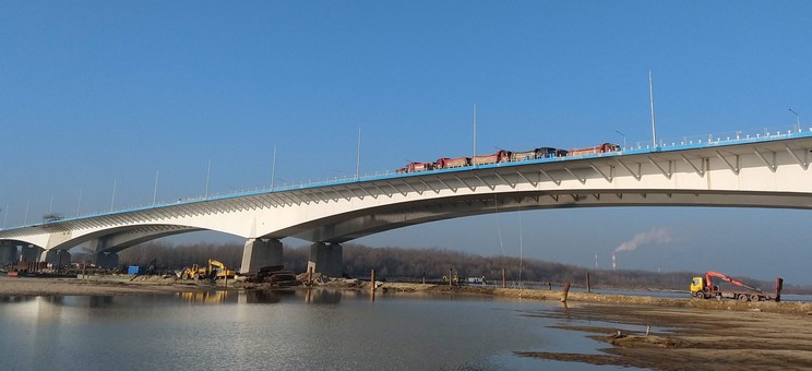 Próbne obciążenia mostów na Południowej Obwodnicy Warszawy